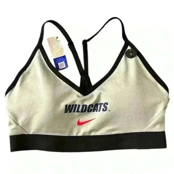 Arizona Wildcats Nike Indy Lights Support Sports Bra Black Gray Padded SZ Small - Picture 1 of 5